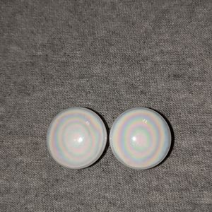 5/8 Inch Double Flare Iridescent Glass Plugs